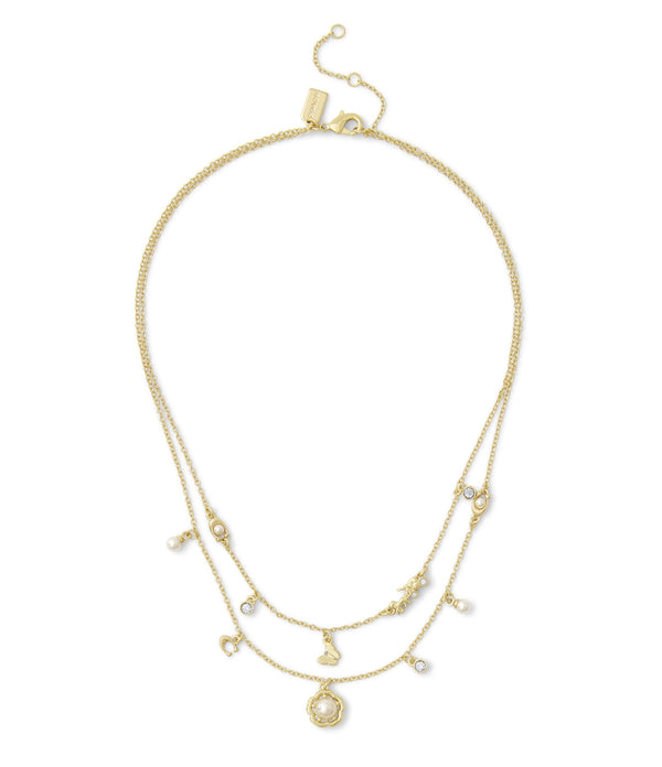Necklace Tearose Pearl Multi Layer