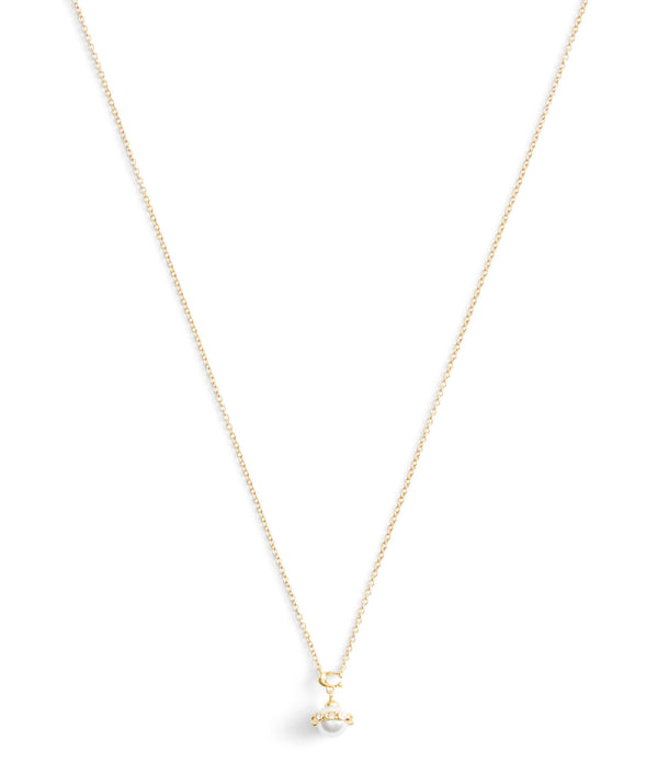 Necklace Pearl Orb Short Pendant