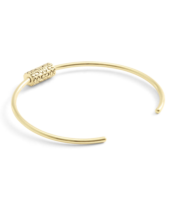 Bracelet Quilted Tube Open Cuff