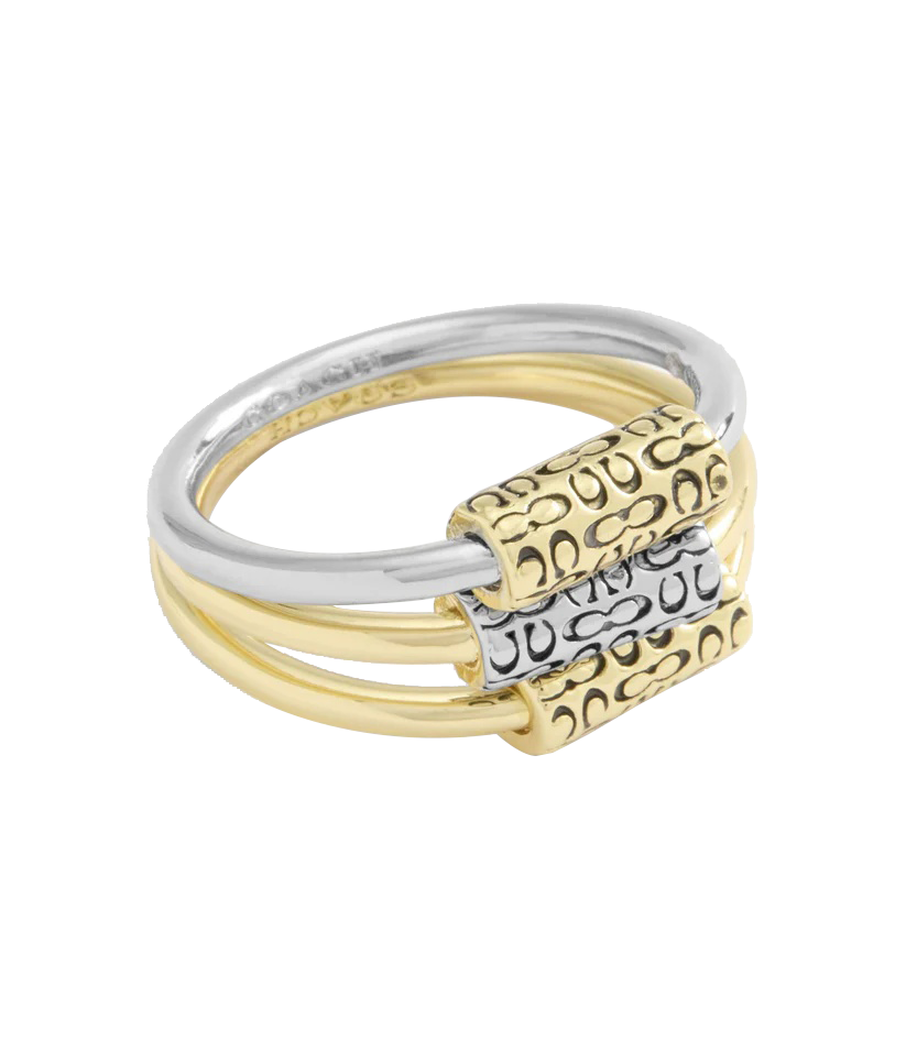 37517806TWO-Double Bill In Rodeo Print-Twotone- Rhod/Gld