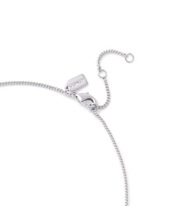 Necklace Quilted Tube Short Pendant