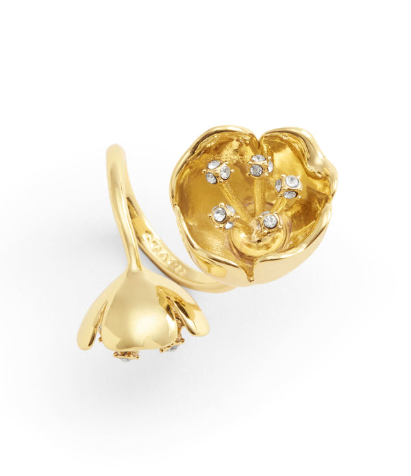 Ring Statement Floral Cocktail