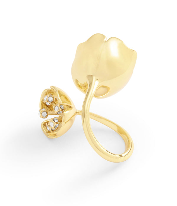 Ring Statement Floral Cocktail