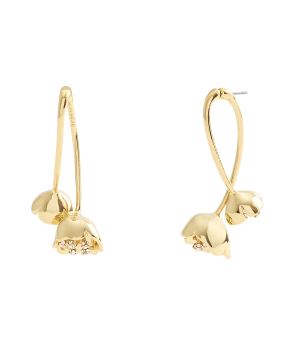 Earrings Statement Floral Drop