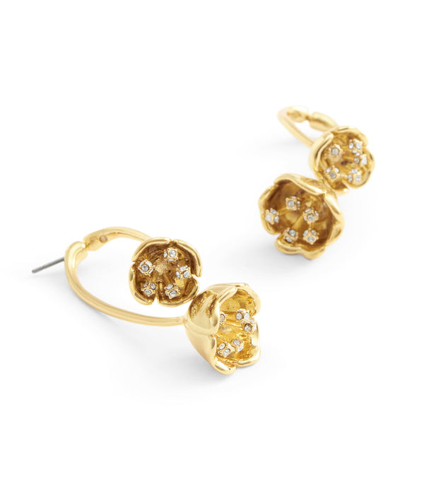 Earrings Statement Floral Drop