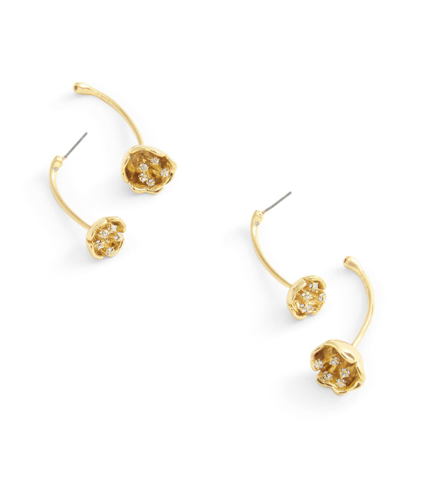 Earrings Statement Floral Drop