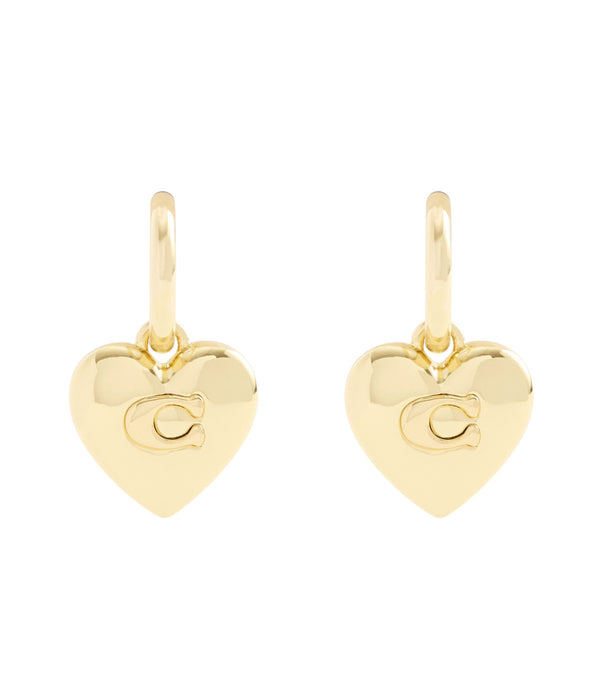 Earrings C Heart Drop