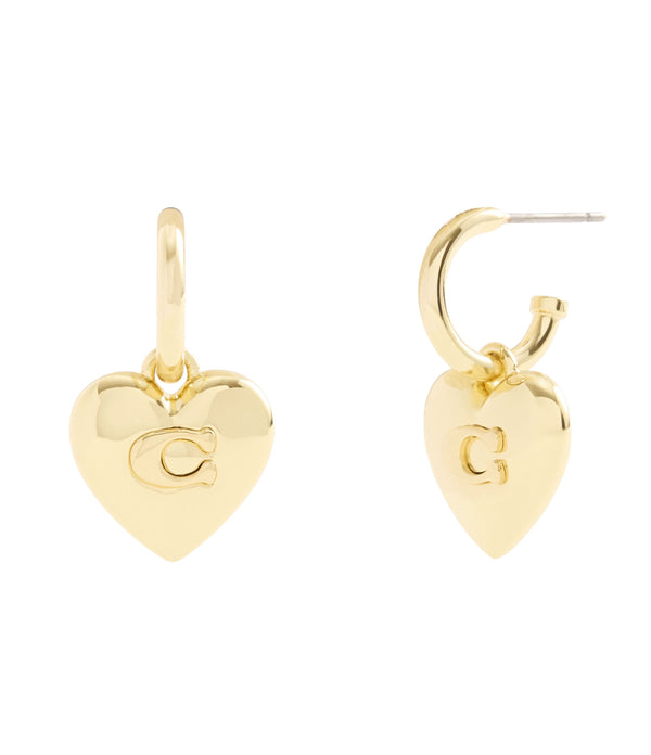 Earrings C Heart Drop