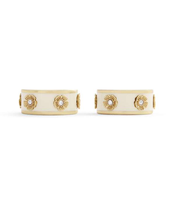 Earrings Enml Tearose Huggie