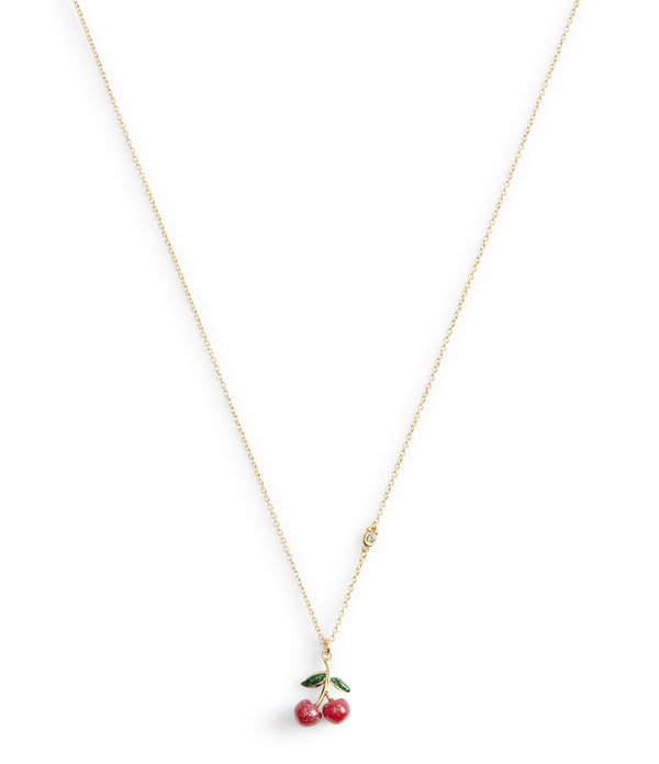 Necklace Cherry Shrt Pndnt