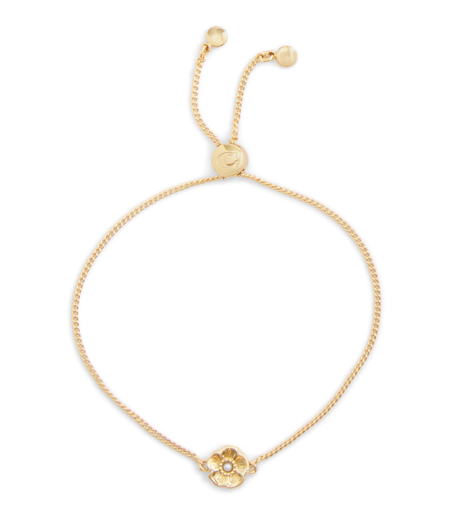 37527565GLD-Signature Tea Rose Slider Bracelet-Gold