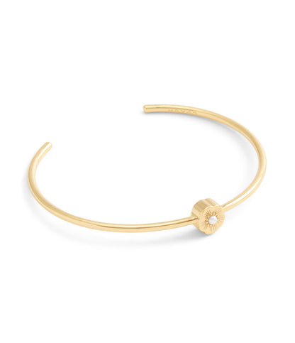 37527566GLD-Butterfly Thin Cuff Bracelet-Gold
