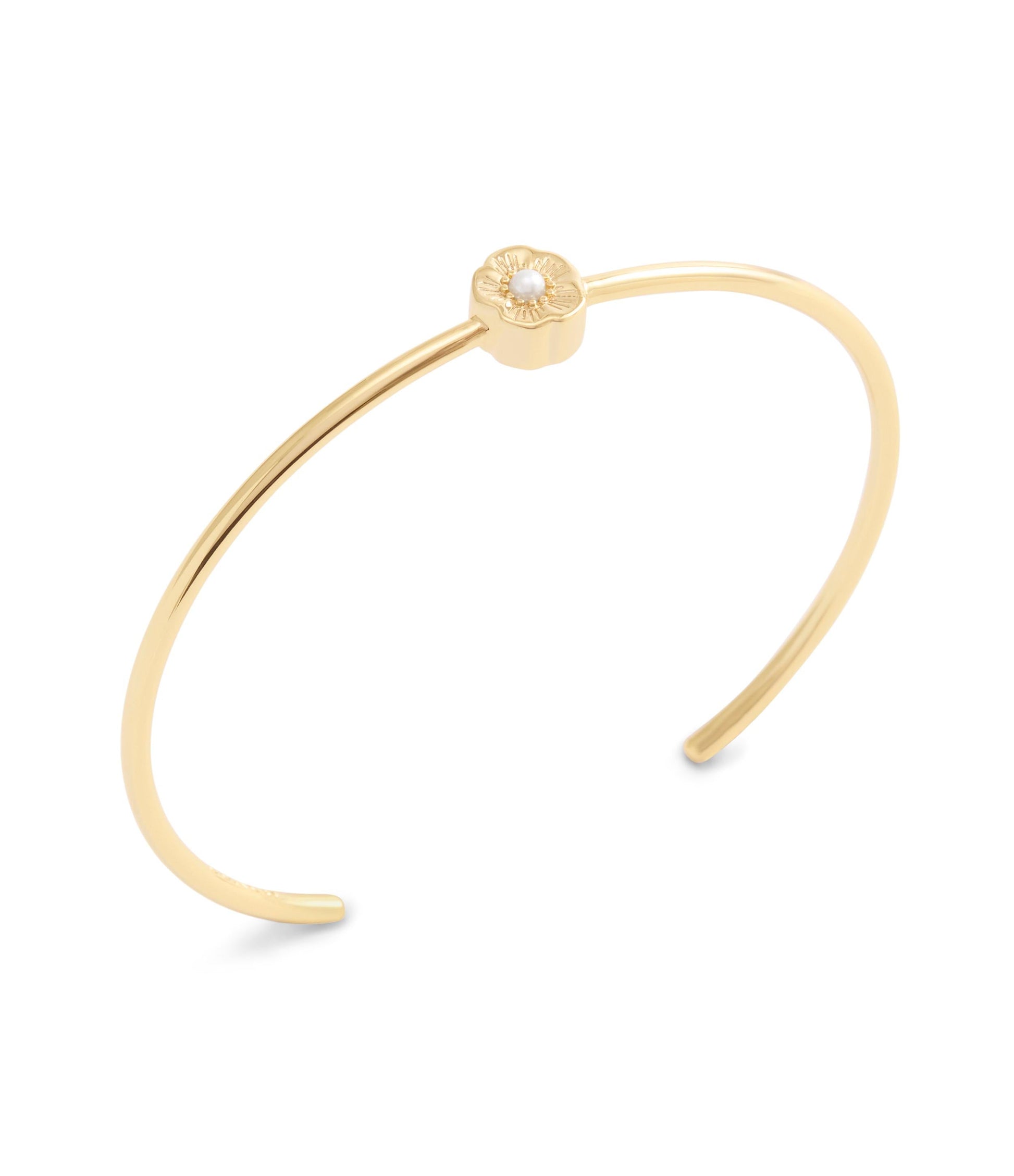37527566GLD-Butterfly Thin Cuff Bracelet-Gold