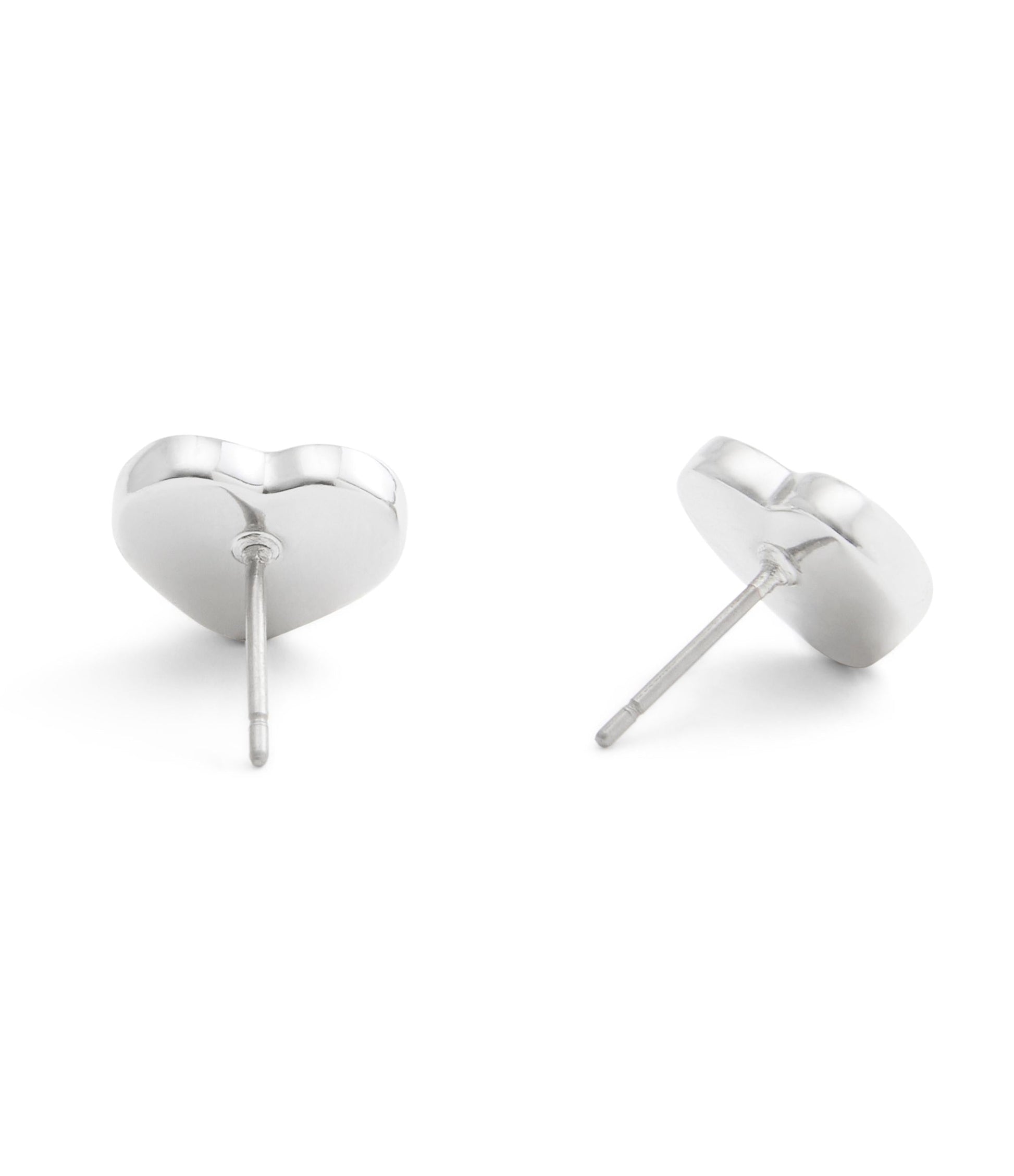 37527586RHO-Signature Quilted Heart Bag Stud Earrings-Rhodium