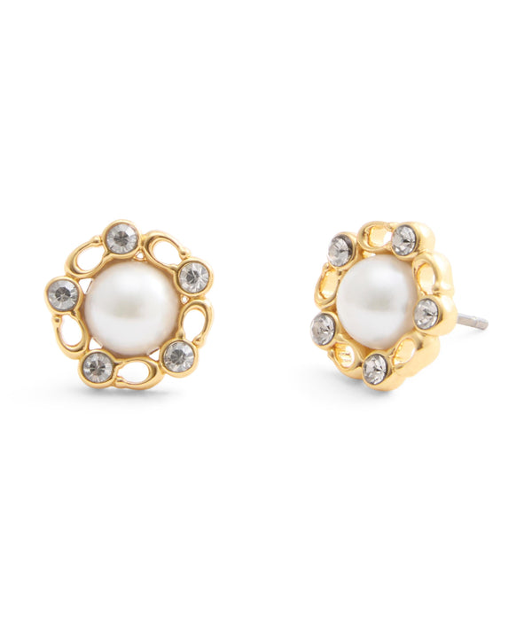 Signature Heritage Pearl Stud Earrings
