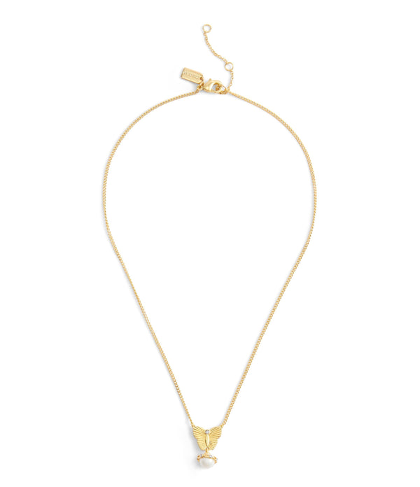 Signature Heritage Butterfly Pearl Pendant Necklace