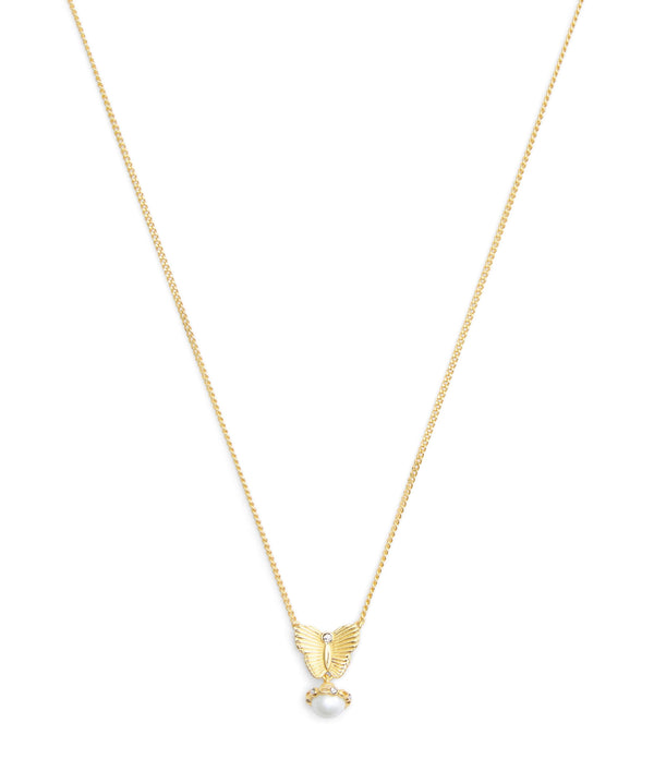 Signature Heritage Butterfly Pearl Pendant Necklace