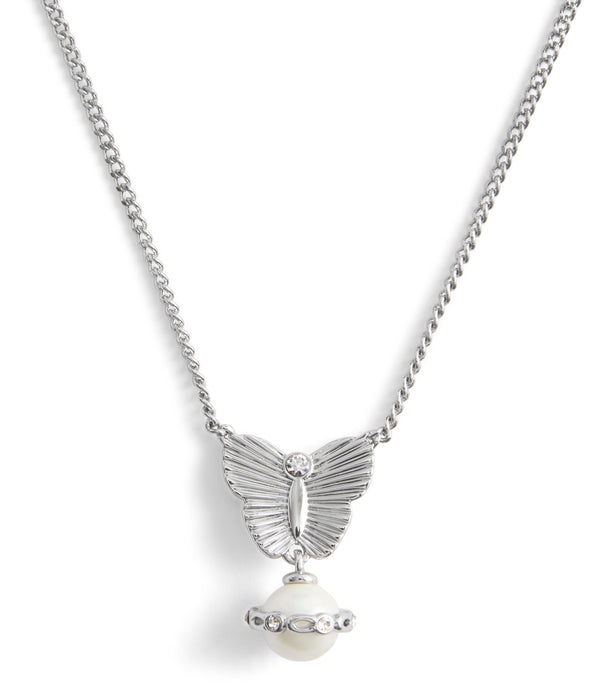 Signature Heritage Butterfly Pearl Pendant Necklace