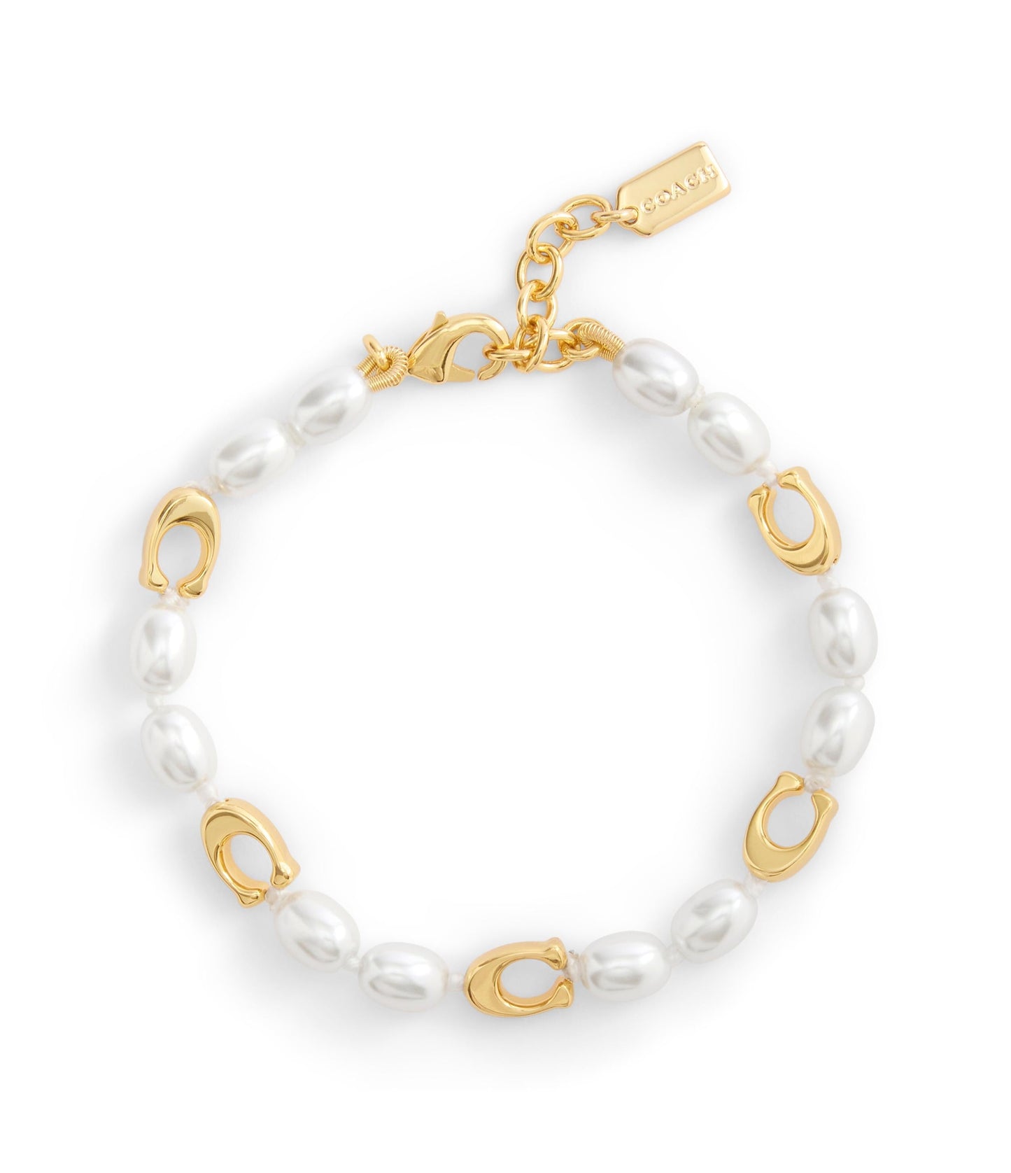 37527591GLD-Signature Heritage Pearl Strand Bracelet-Pearl