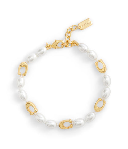 37527591GLD-Signature Heritage Pearl Strand Bracelet-Pearl
