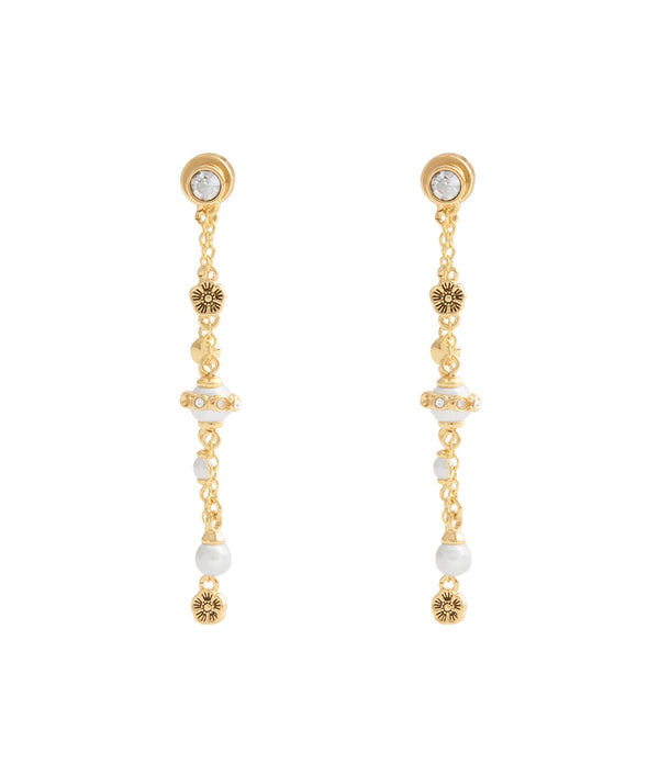 Signature Heritage Mixed Charm Front Back Earrings