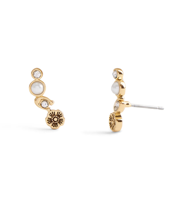 Signature Heritage Pearl Crawler Earrings