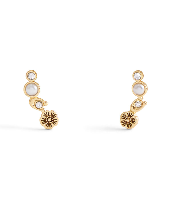Signature Heritage Pearl Crawler Earrings