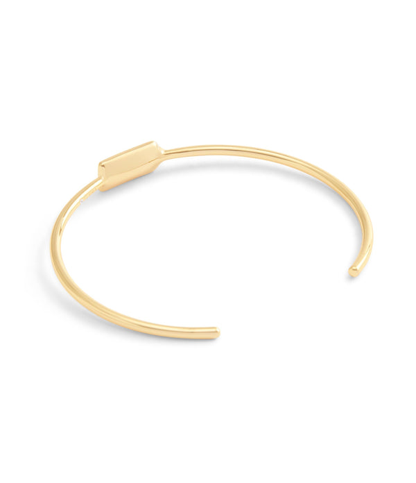 Signature Hangtag Thin Cuff Bracelet