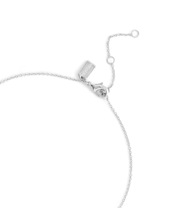 Signature Safety Pin Rondelle Pendant Necklace