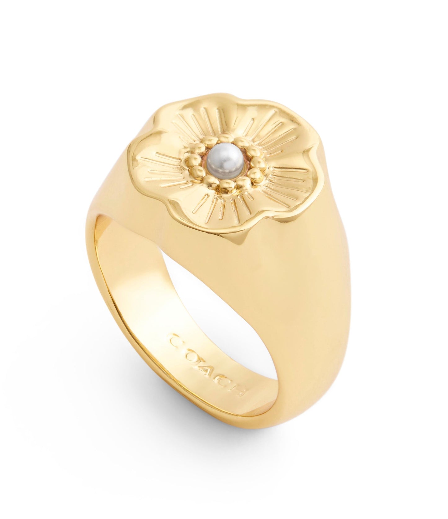 37527626GLD-Signature Heritage Tea Rose Cocktail Ring-Gold