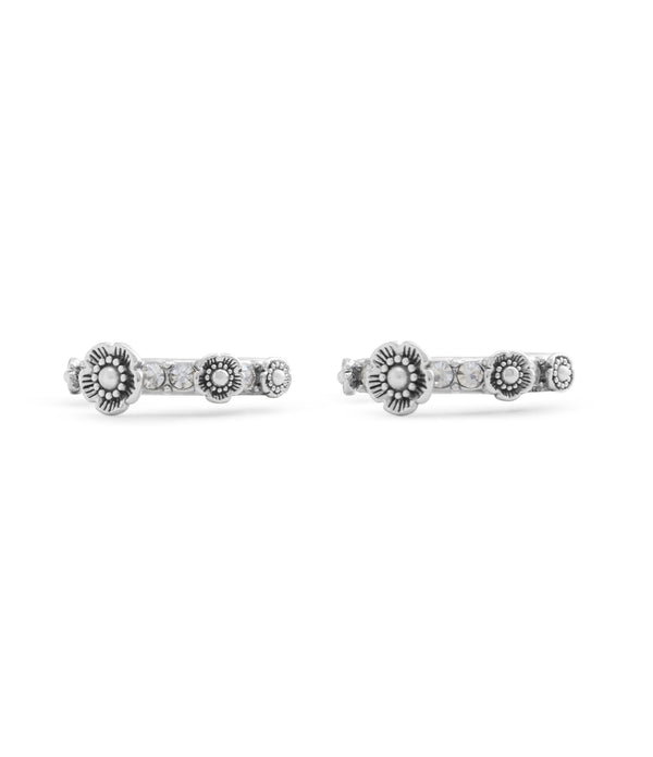 Signature Tea Rose Huggie Earrings