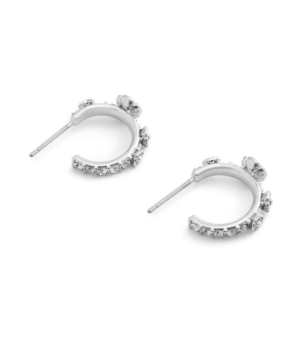 Signature Tea Rose Huggie Earrings