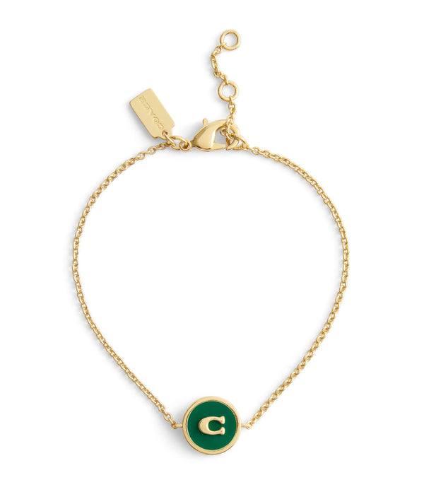 Signature C Coin Charm Boxed Bracelet