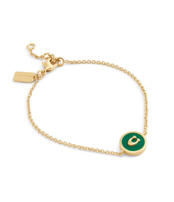 Signature C Coin Charm Boxed Bracelet