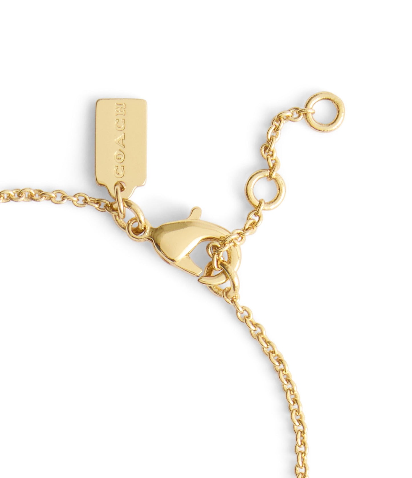 37530388GLD-Signature C Coin Charm Boxed Bracelet-Green