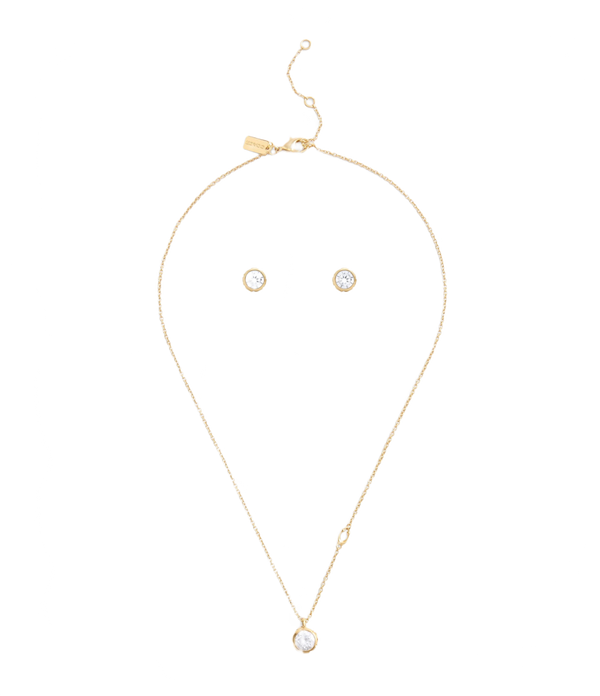 Stone Necklace & Earrings Boxed Jewelry Set