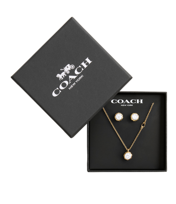 Stone Necklace & Earrings Boxed Jewelry Set