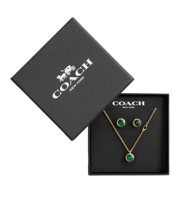 Stone Necklace & Earrings Boxed Jewelry Set