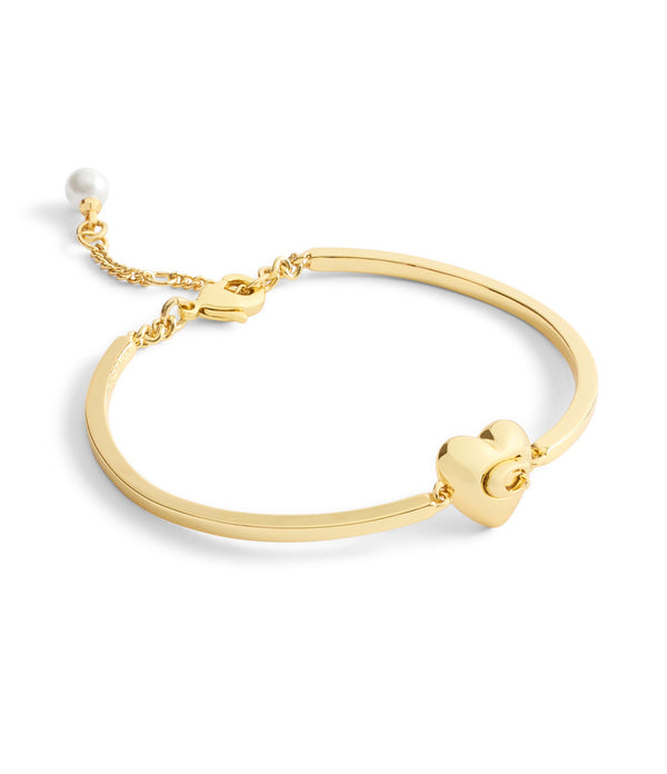 Signature C Heart Cuff Bracelet