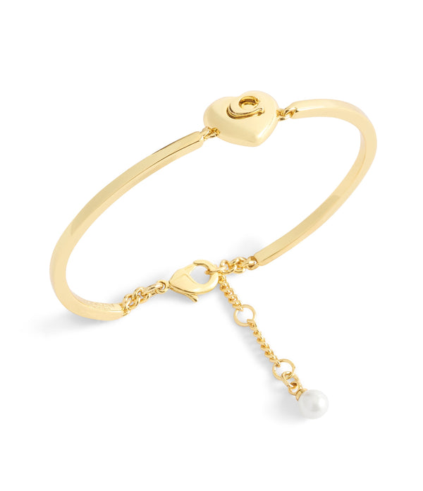 Signature C Heart Cuff Bracelet