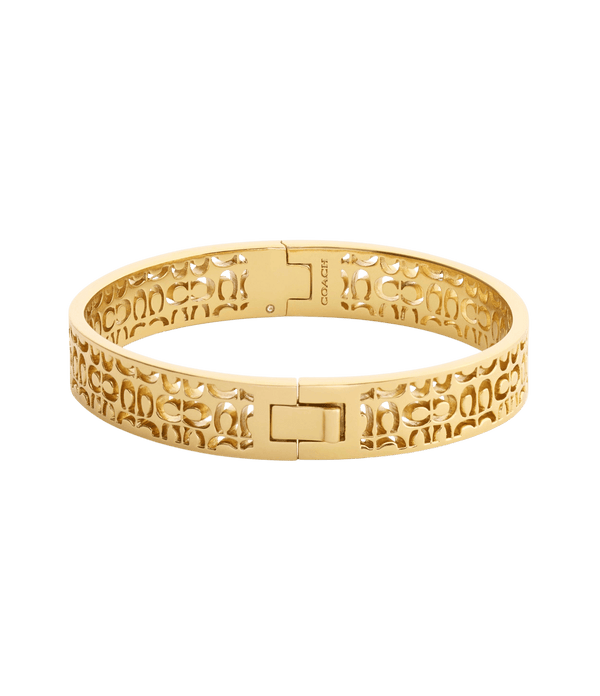 Signature Quilted Cut Out Bangle Bracelet