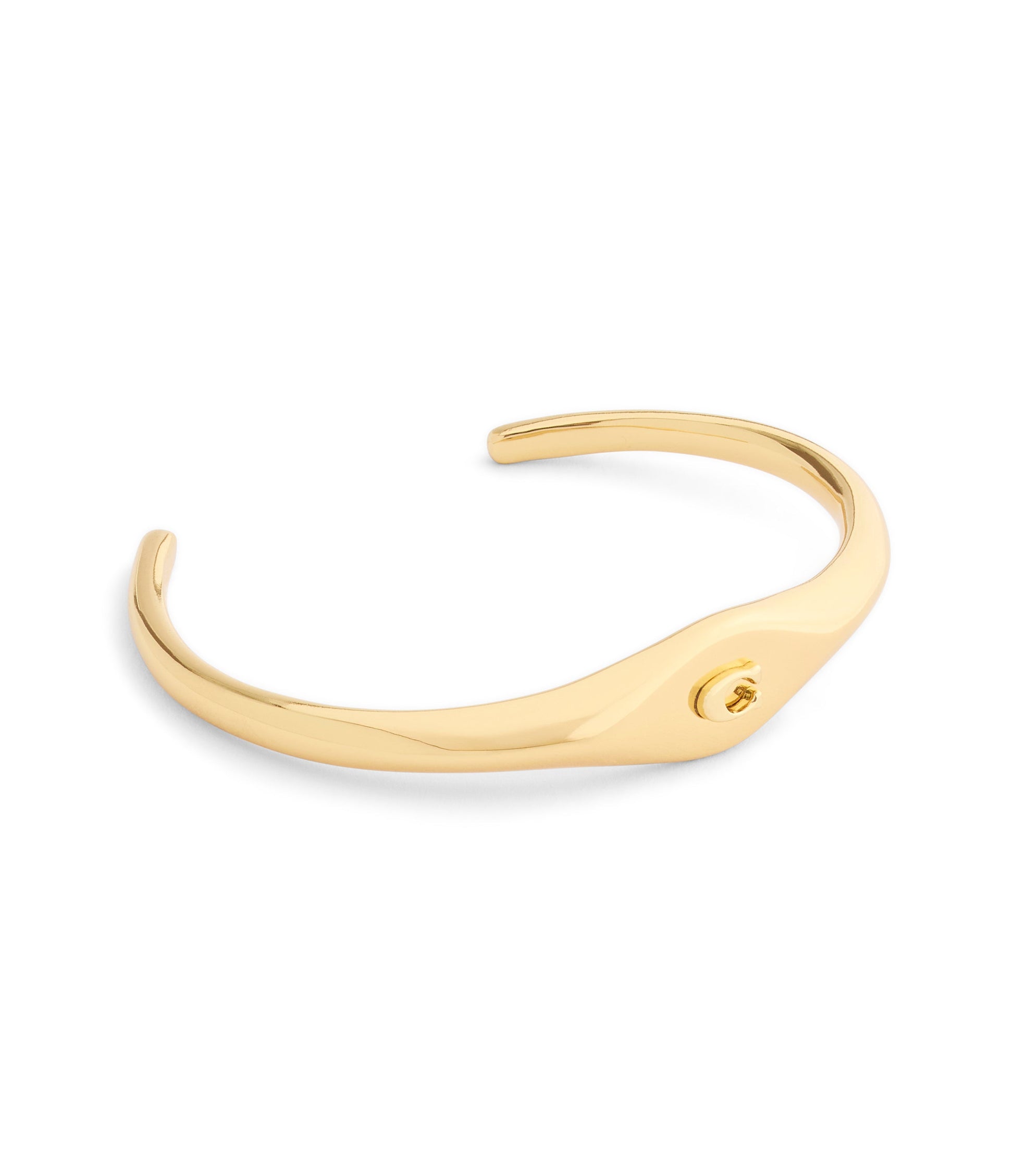 37541318GLD-Signature Signet Cuff Bracelet-Gold
