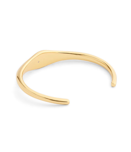 37541318GLD-Signature Signet Cuff Bracelet-Gold