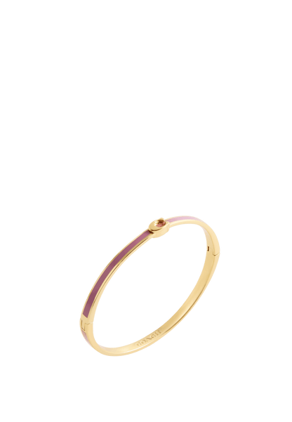 37541322GLD-Signature C Enamel Bangle Bracelet-Light Pink