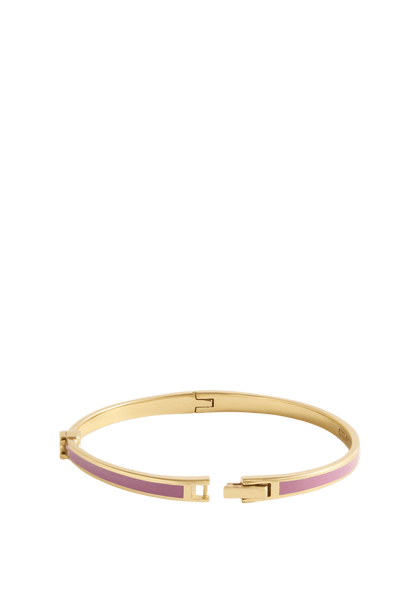 37541322GLD-Signature C Enamel Bangle Bracelet-Light Pink