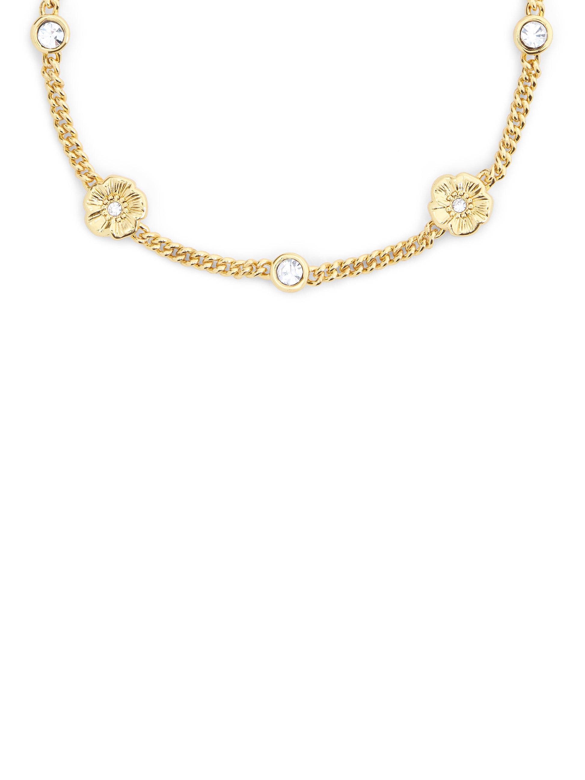 37541328GLD-Textured Tearose Flex Bracelet-Shiny Gold