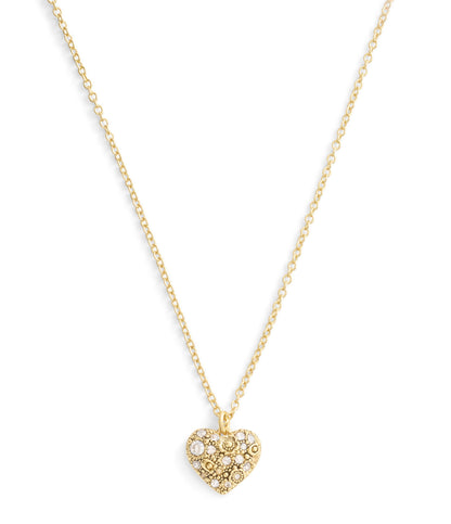 37541359GLD-Signature C Pavé Heart Boxed Jewelry Set-Crystal