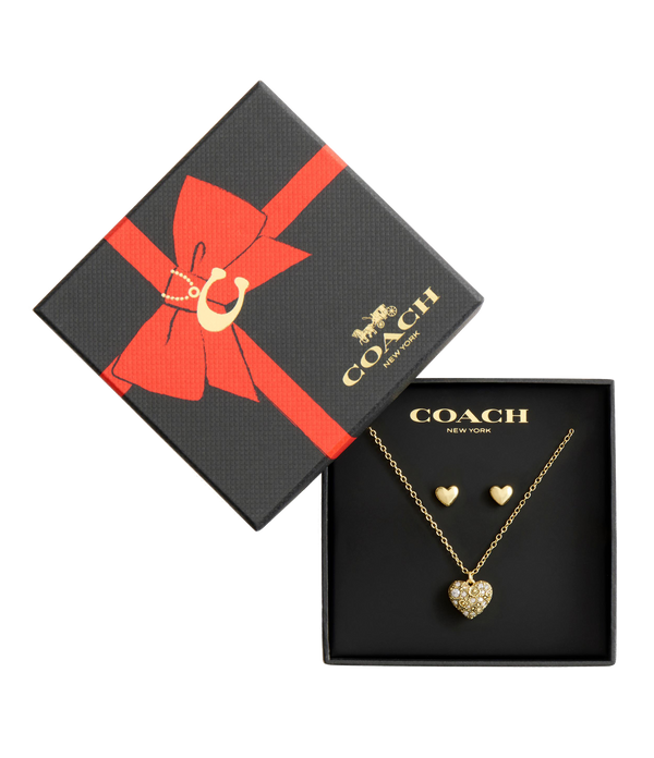 Signature C PavÃƒÂ© Heart Boxed Jewelry Set