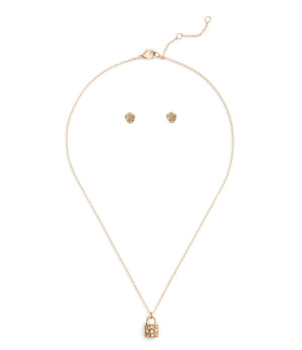 Signature C Pavé Padlock Boxed Jewelry Set