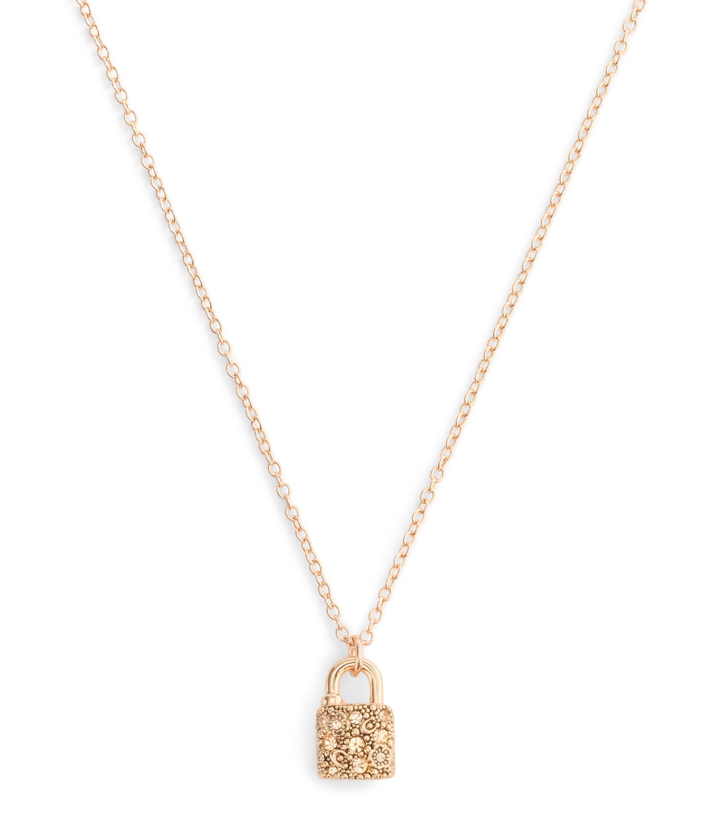 37541360RGD-Signature C Pavé Padlock Boxed Jewelry Set-Crystal